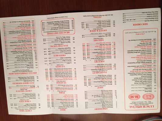 Menu photo 1 Panda Chinese Restaurant Dixon, IL