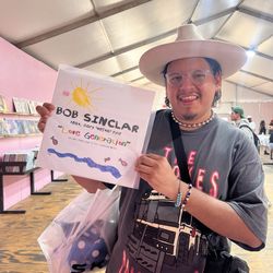 Coachella - 2026 Weekend 1 - he purchased this Bob Sinclair album from the Coachella Record store after hearing it in someone's set!