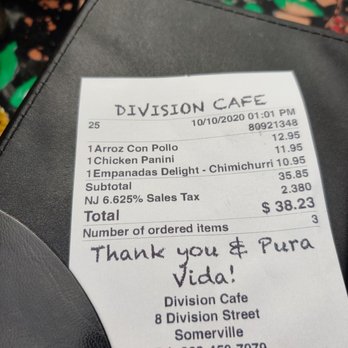 Division Cafe - Latin American Near Me - Somerville, New Jersey