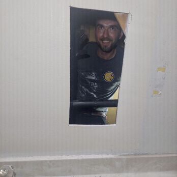 Cold Cloud Mechanical - Aleksei is the technician who squeezed himself through that small hole to get inside the wall. - Heating & Air Conditioning/HVAC Near Me - Glendale, California