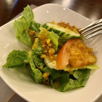 Phattra Thai Restaurant - Complimentary side salad with peanut sauce - Thai Near Me - Metuchen, New Jersey Phattra Thai Restaurant - Complimentary side salad with peanut sauce - Thai Near Me - Metuchen, New Jersey