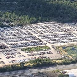 Quarno's Auto Salvage - Aerial of whole yard