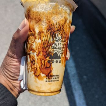 Tiger Sugar - Brown Sugar Boba with Pearls and Cream - Bubble Tea Near Me - Ellicott City, Maryland