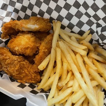 Klucks Krispy Chicken - Garlic chicken and regular fries - Chicken Shop Near Me - Orem, Utah