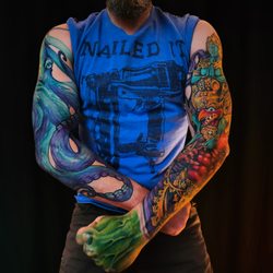 Palm Springs Tattoos - Octopus, Garuda,
and HULK