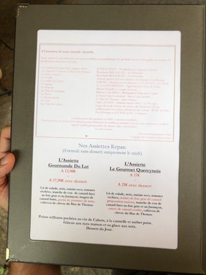 Menu photo 6 Le Gourmet Quercynois St Cirq Lapopie, 46 Menu photo 6 Le Gourmet Quercynois St Cirq Lapopie, 46