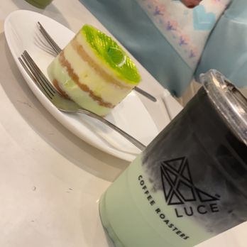 Luce Ave Coffee Roasters - Charcoal Matcha and Island (Pandan) Latte ^^ - Coffee & Tea Near Me - Houston, Texas Luce Ave Coffee Roasters - Charcoal Matcha and Island (Pandan) Latte ^^ - Coffee & Tea Near Me - Houston, Texas
