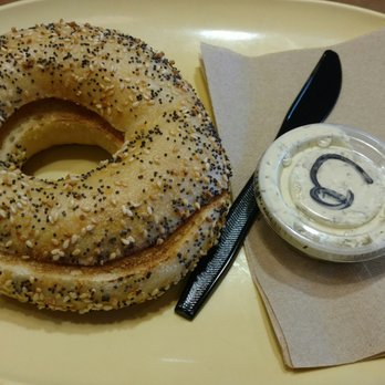 Panera Bread - Everything Bagel with Chive & Onion cream cheese - Sandwiches Near Me - Orion Charter Township, Michigan Panera Bread - Everything Bagel with Chive & Onion cream cheese - Sandwiches Near Me - Orion Charter Township, Michigan
