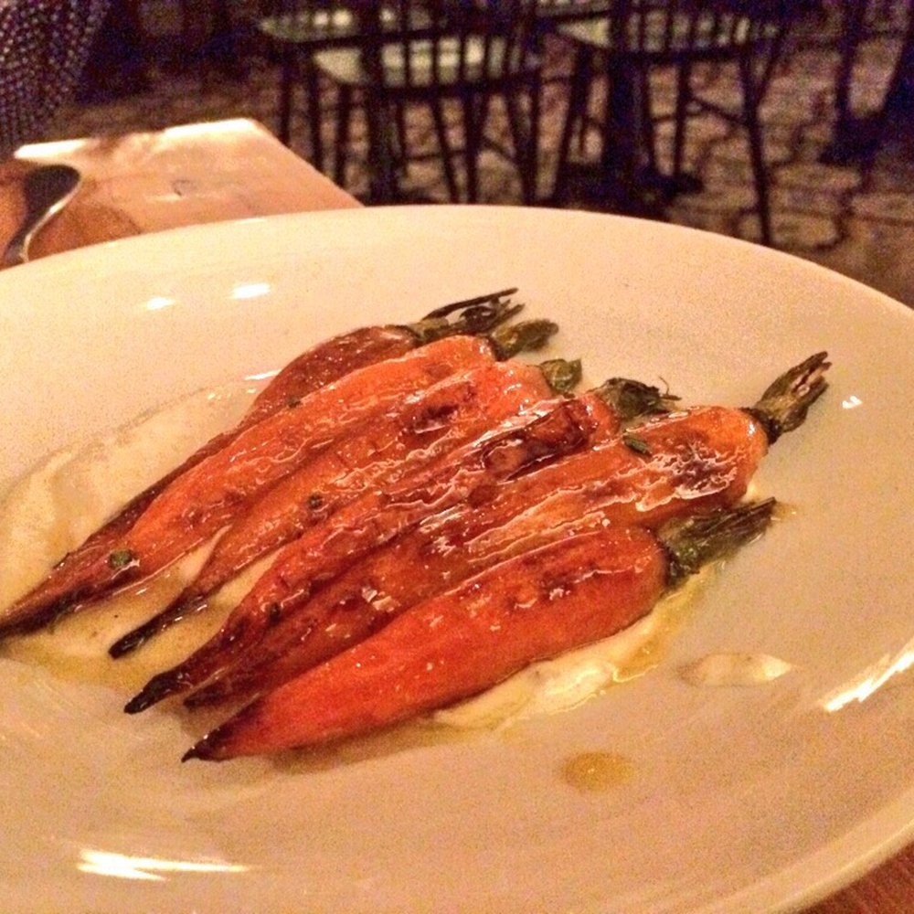 Meadowsweet - Roasted carrot with labneh - New American Near Me - Brooklyn, New York Meadowsweet - Roasted carrot with labneh - New American Near Me - Brooklyn, New York