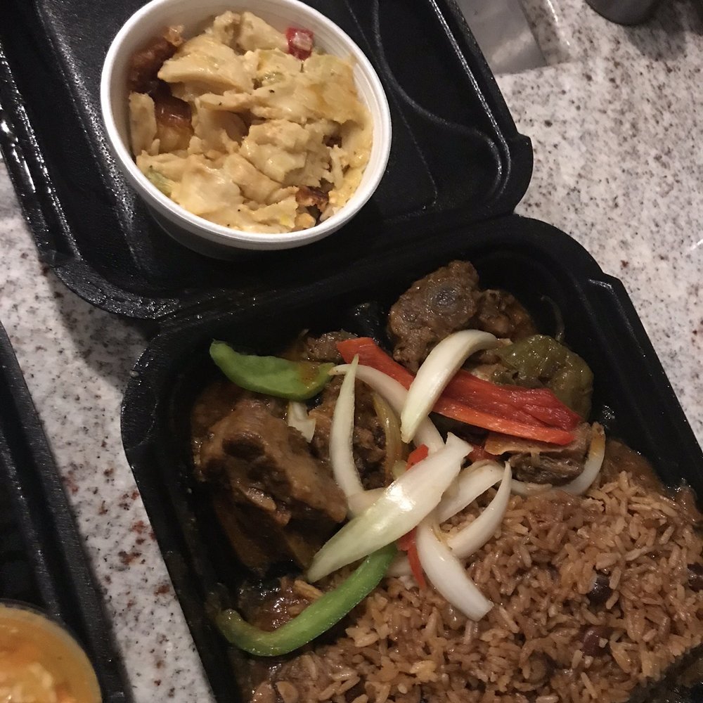 Small order of oxtails, side of rice and peas and Mac. Small order of oxtails, side of rice and peas and Mac.