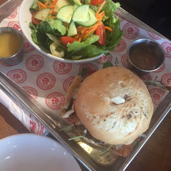 Ballast Point - Blue cheese burger with gluten free bun - Brewpubs Near Me - Anaheim, California Ballast Point - Blue cheese burger with gluten free bun - Brewpubs Near Me - Anaheim, California