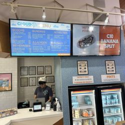 Menu and awesome employee