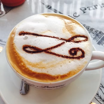 Crepes de Paris - Pretty latte! - Creperies Near Me - Brea, California