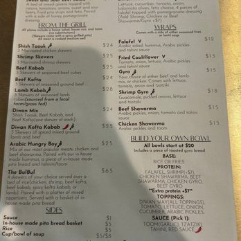 Diwan Restaurant - menu - Middle Eastern Near Me - Manlius, New York Diwan Restaurant - menu - Middle Eastern Near Me - Manlius, New York