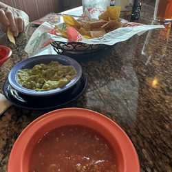 Chips, salsa, and guacamole