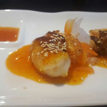 Roppongi Sushi Restaurant - Complimentary bacon wrapped shrimp - Japanese Near Me - Amityville, New York Roppongi Sushi Restaurant - Complimentary bacon wrapped shrimp - Japanese Near Me - Amityville, New York