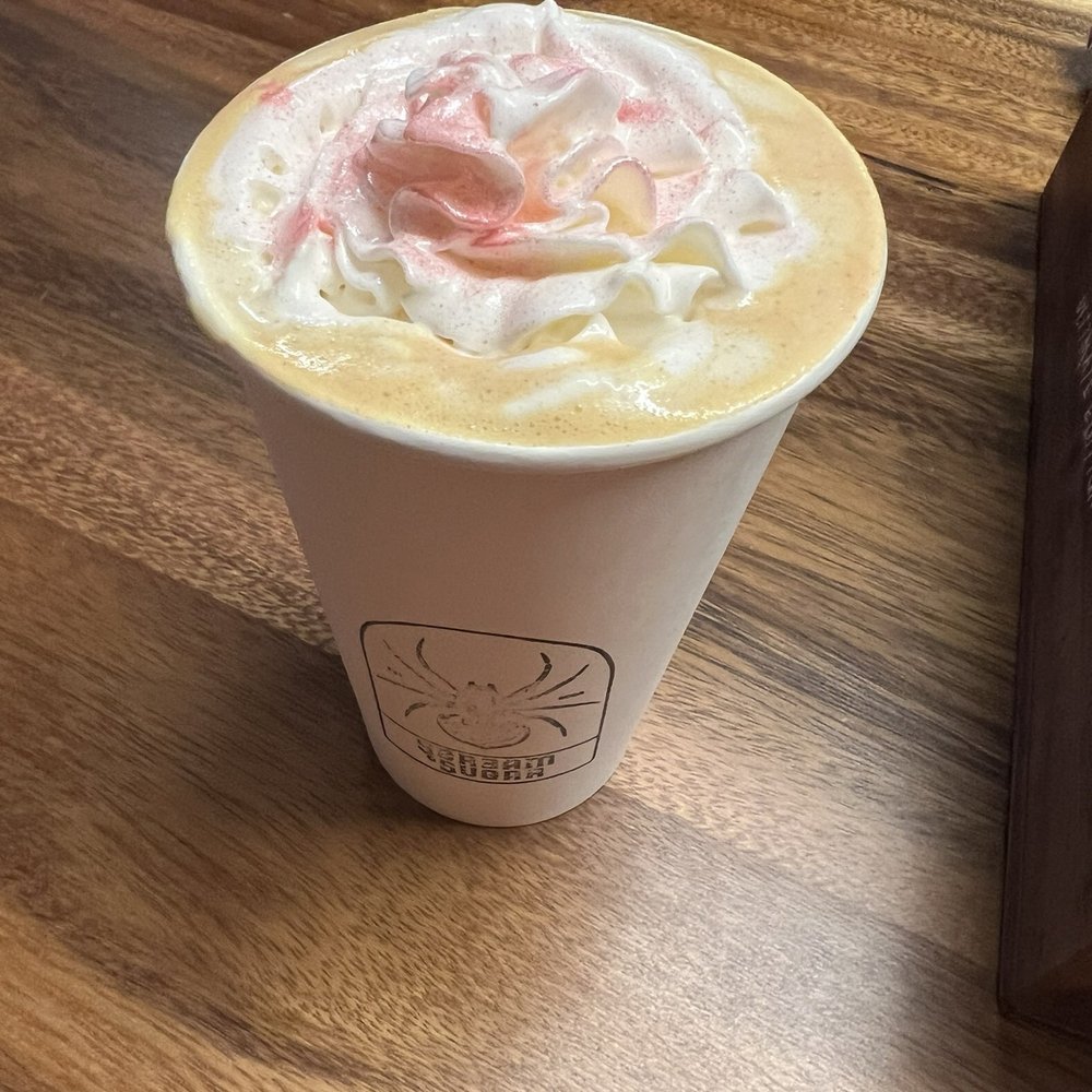 Scr3am & Sugar Coffee - Tiffany Valentine - White Chocolate Raspberry Mocha with Edible glitter - Coffee & Tea Near Me - Denver, Colorado Scr3am & Sugar Coffee - Tiffany Valentine - White Chocolate Raspberry Mocha with Edible glitter - Coffee & Tea Near Me - Denver, Colorado