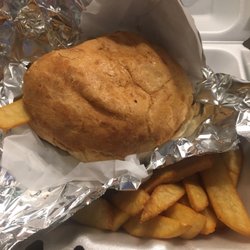 Los Charros Mexican Restaurant - Crazy fries torta with carne asada and avocado