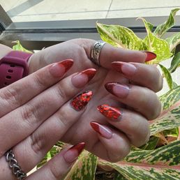 Lovely Valentines day nails