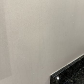 DoubleTree by Hilton Minneapolis Airport - Wall between toilet and sink covered in dripping liquid of unknown origin - Hotels Near Me - Bloomington, Minnesota DoubleTree by Hilton Minneapolis Airport - Wall between toilet and sink covered in dripping liquid of unknown origin - Hotels Near Me - Bloomington, Minnesota