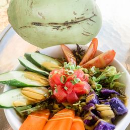 Ahi salad with fresh local veggies Ahi salad with fresh local veggies