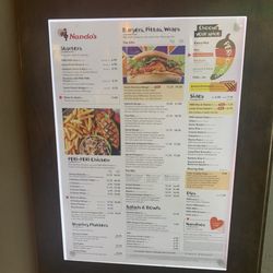 Nandos Newbridge - Menu. How much? Seriously?