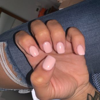 Glossy Nails - New Arcrylic set with gel polish manicure by Jenny - Nail Salons Near Me - Fort Collins, Colorado