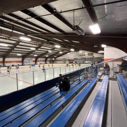 IceLand Ice Arena - That's a small "visitor's section".