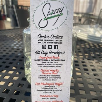 Spizzy - All Day Breakfast menu - Juice Bars & Smoothies Near Me - Camp Springs, Maryland Spizzy - All Day Breakfast menu - Juice Bars & Smoothies Near Me - Camp Springs, Maryland