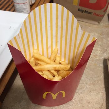 McDonald's - Just got home from the drive-thru. I sure am glad I payed the extra money for a large fry! Thanks for filling it less than half way. - Coffee & Tea Near Me - Saratoga Springs, New York McDonald's - Just got home from the drive-thru. I sure am glad I payed the extra money for a large fry! Thanks for filling it less than half way. - Coffee & Tea Near Me - Saratoga Springs, New York
