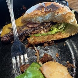The buns wasn't bad but it was literally a bun with the Pattie, cheese, lettuce and onions