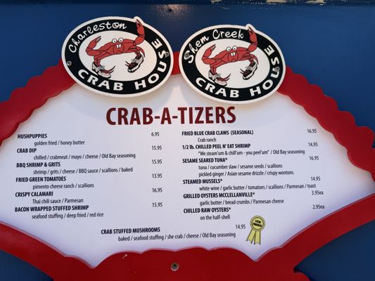 Menu photo 7 Charleston Crab House Charleston, SC