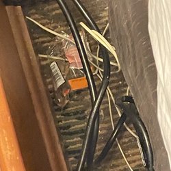 Quality Inn & Suites - The floor between the beds
