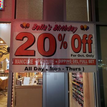 Bella Nail Bar - Fraudulent Birthday Banner - Waxing Near Me - Everett, Washington