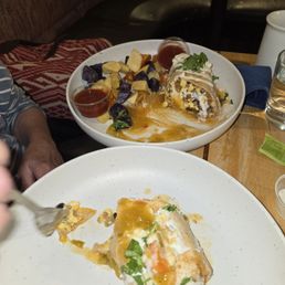 Burrito with fried potatoes yummm Burrito with fried potatoes yummm