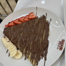 Strawberry banana crepe Strawberry banana crepe