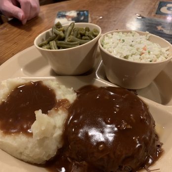 Lambert's Cafe - Roast beef w gravy and mashed potatoes, green beans and coleslaw - Seafood Near Me - Foley, Alabama Lambert's Cafe - Roast beef w gravy and mashed potatoes, green beans and coleslaw - Seafood Near Me - Foley, Alabama