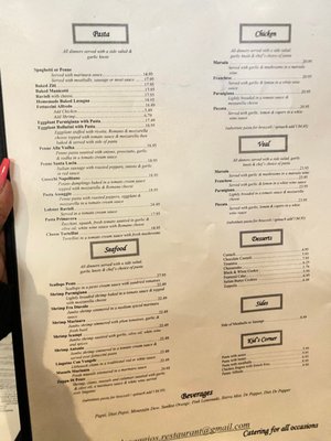 Menu photo 1 Assaggio's Raleigh, NC Menu photo 1 Assaggio's Raleigh, NC
