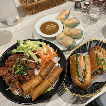 Pho & Beyond - Spring Roll - Gi Cun N5. Vermicelli Bowl - Bn Tht Nng Ch Gi Grilled Pork Sandwich - Bnh M Tht Nng - Vietnamese Near Me - Las Vegas, Nevada