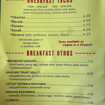 Little Rey - Breakfast Menu - Mexican Near Me - Nashville, Tennessee Little Rey - Breakfast Menu - Mexican Near Me - Nashville, Tennessee