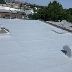 Bill White Roofing & Waterproofing - 100% silicone roof coating.