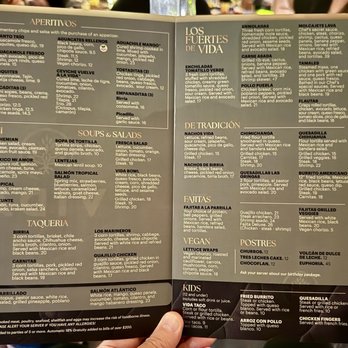 VIDA Cocina & Tequila - Tiny print menu - New Mexican Cuisine Near Me - Altamonte Springs, Florida VIDA Cocina & Tequila - Tiny print menu - New Mexican Cuisine Near Me - Altamonte Springs, Florida
