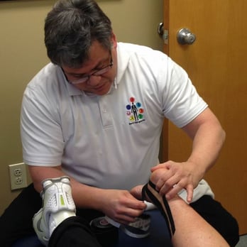 Berry Chiropractic Center - Doctor Berry using The Edge on a patient. - Chiropractors Near Me - Frederick, Maryland