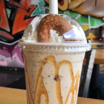 Brgr Stop - Salted pretzel caramel milkshake. So good!! - Burgers Near Me - Coconut Creek, Florida