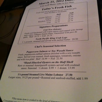 Red Lobster - 3/21 fresh menu - Seafood Near Me - Tigard, Oregon Red Lobster - 3/21 fresh menu - Seafood Near Me - Tigard, Oregon
