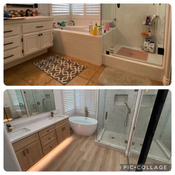 Surface Tempo - Before and after master bath - Flooring Near Me - Irvine, California Surface Tempo - Before and after master bath - Flooring Near Me - Irvine, California