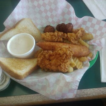 Burger Box - #22 (Chicken strips, Fried Fish and Fry Pickle) - Fast Food Near Me - Richland Hills, Texas