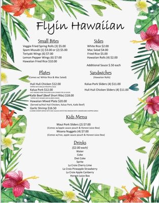 Menu photo 1 Flyin Hawaiian West Chicago, IL