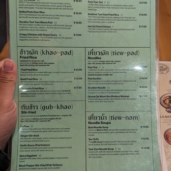 Mae Ornnit Thai Kitchen - Menu 1 - Thai Near Me - Annandale, Virginia