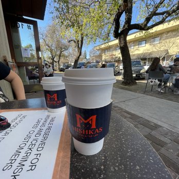 Mishka's Cafe - Lavender Latte with an added shot for my best and I! - Coffee & Tea Near Me - Davis, California